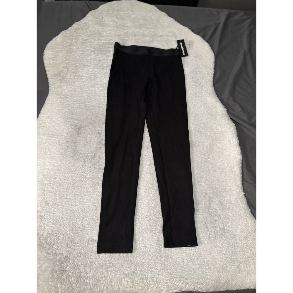 New Karl Lagerfeld Paris Womens Black Pull On Legging Pants Size XS